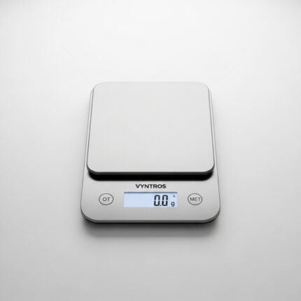 Vyntros Precision Digital Kitchen Scale | Stainless Steel Food Scale for Baking